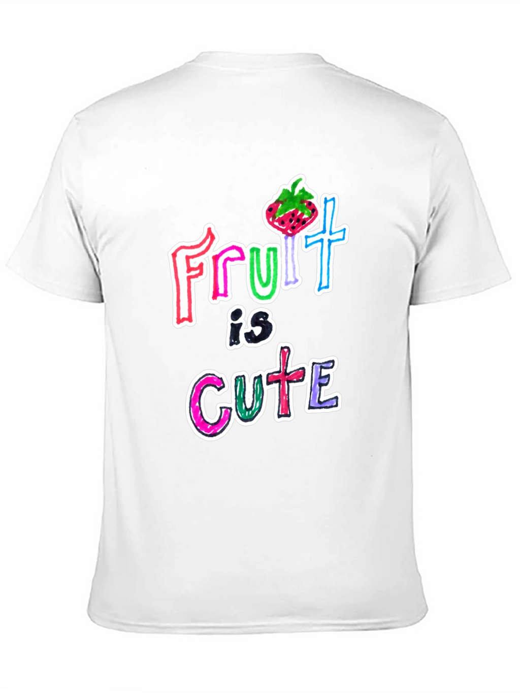 Fruit Is Cute Graphic Tee - Trendy Unisex T-Shirt