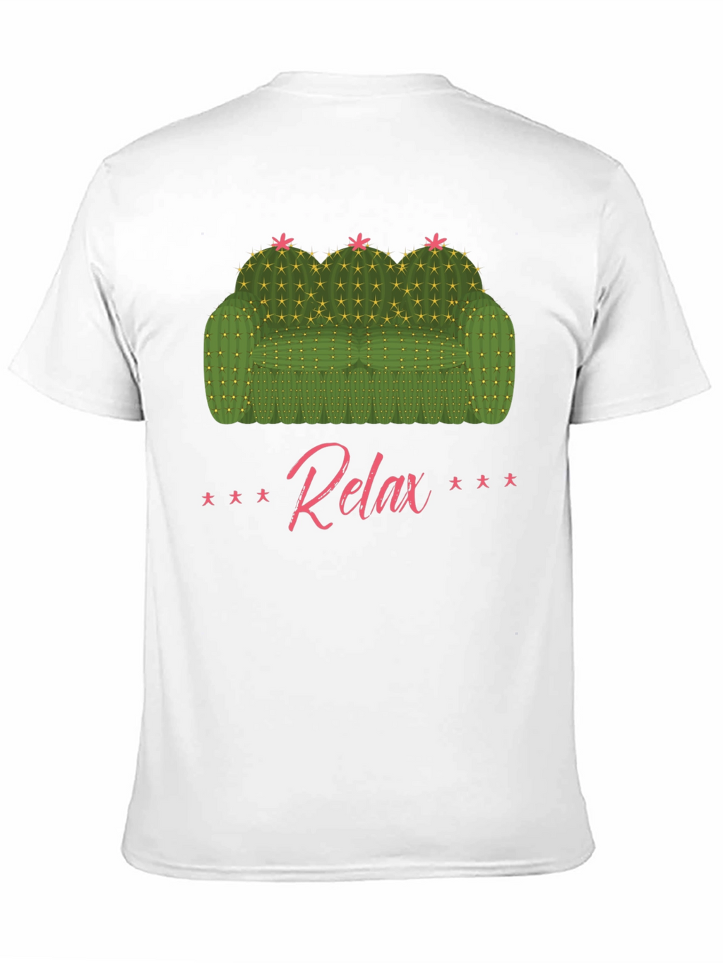 Relax Cactus Couch Graphic T-Shirt