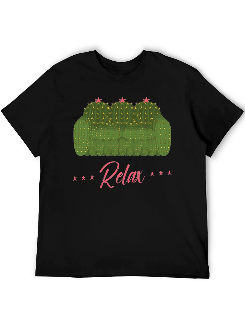 Relax Cactus Couch Graphic T-Shirt