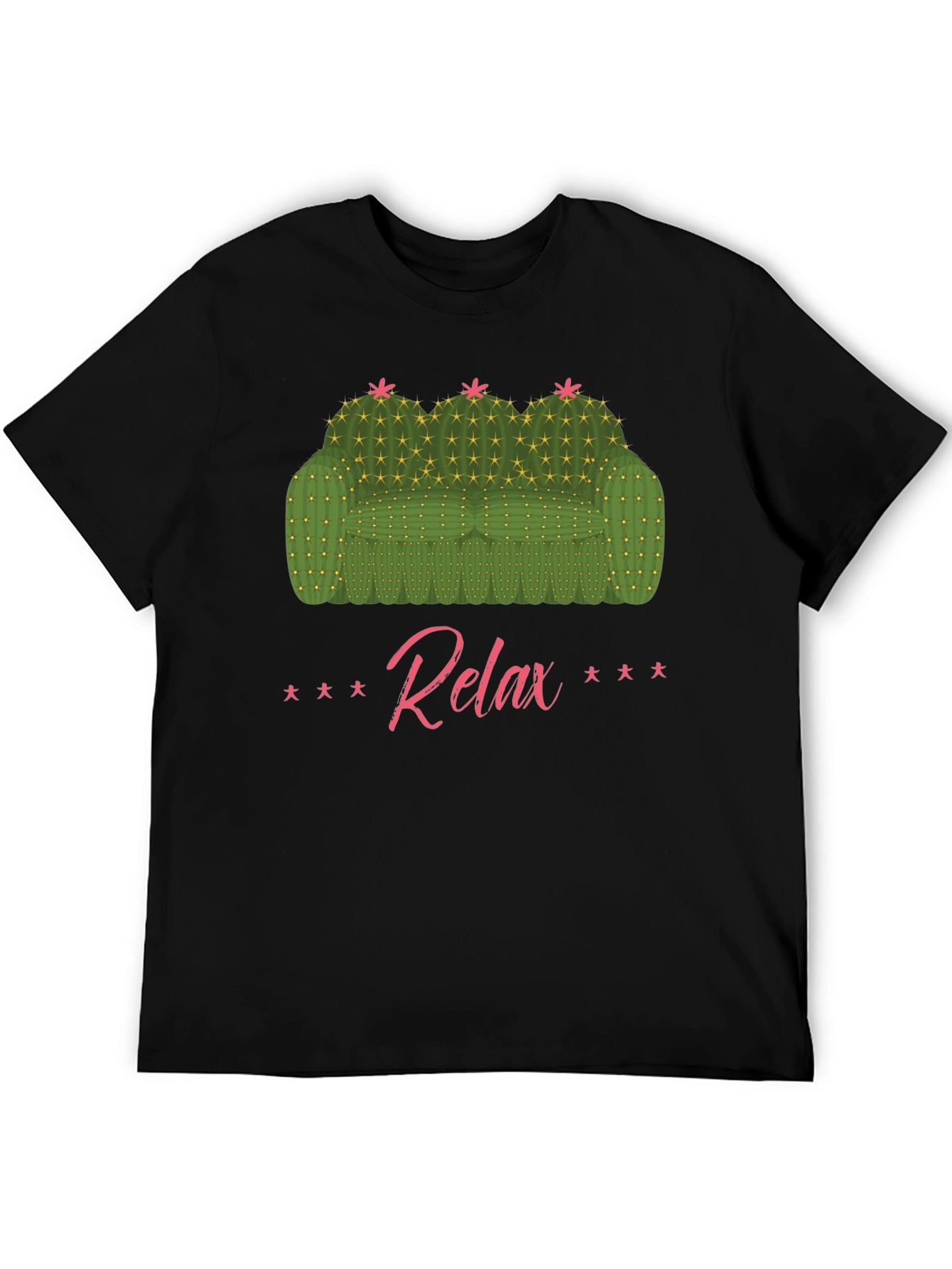 Relax Cactus Couch Graphic T-Shirt