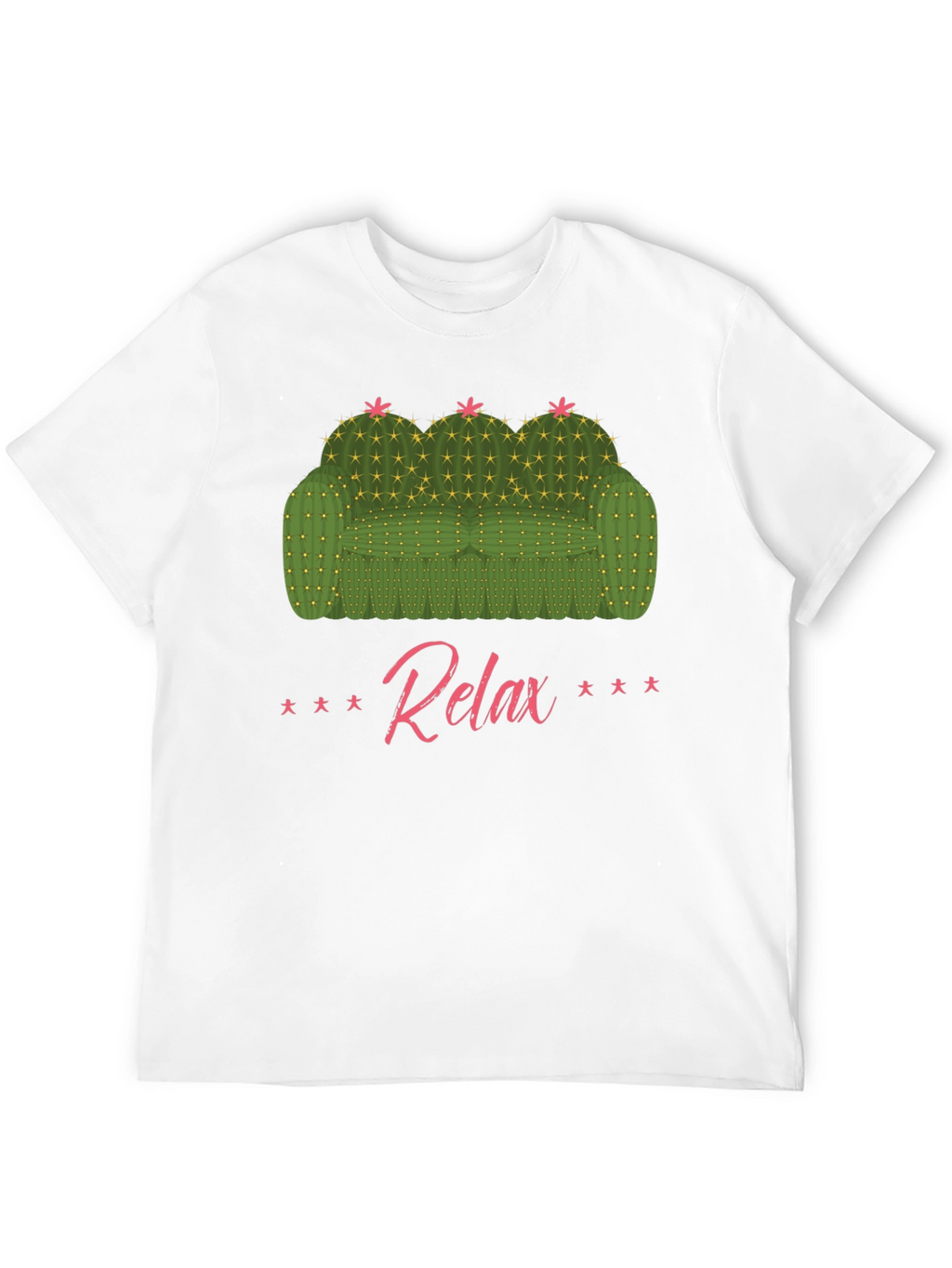 Relax Cactus Couch Graphic T-Shirt