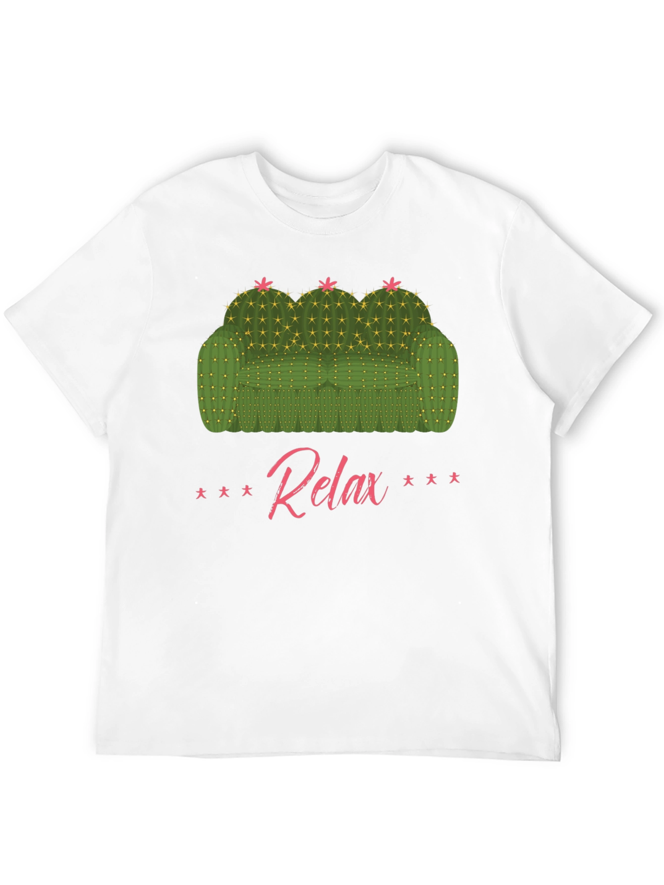 Relax Cactus Couch Graphic T-Shirt