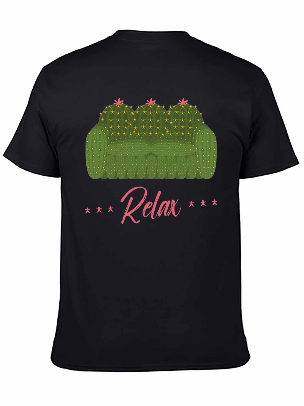 Relax Cactus Couch Graphic T-Shirt
