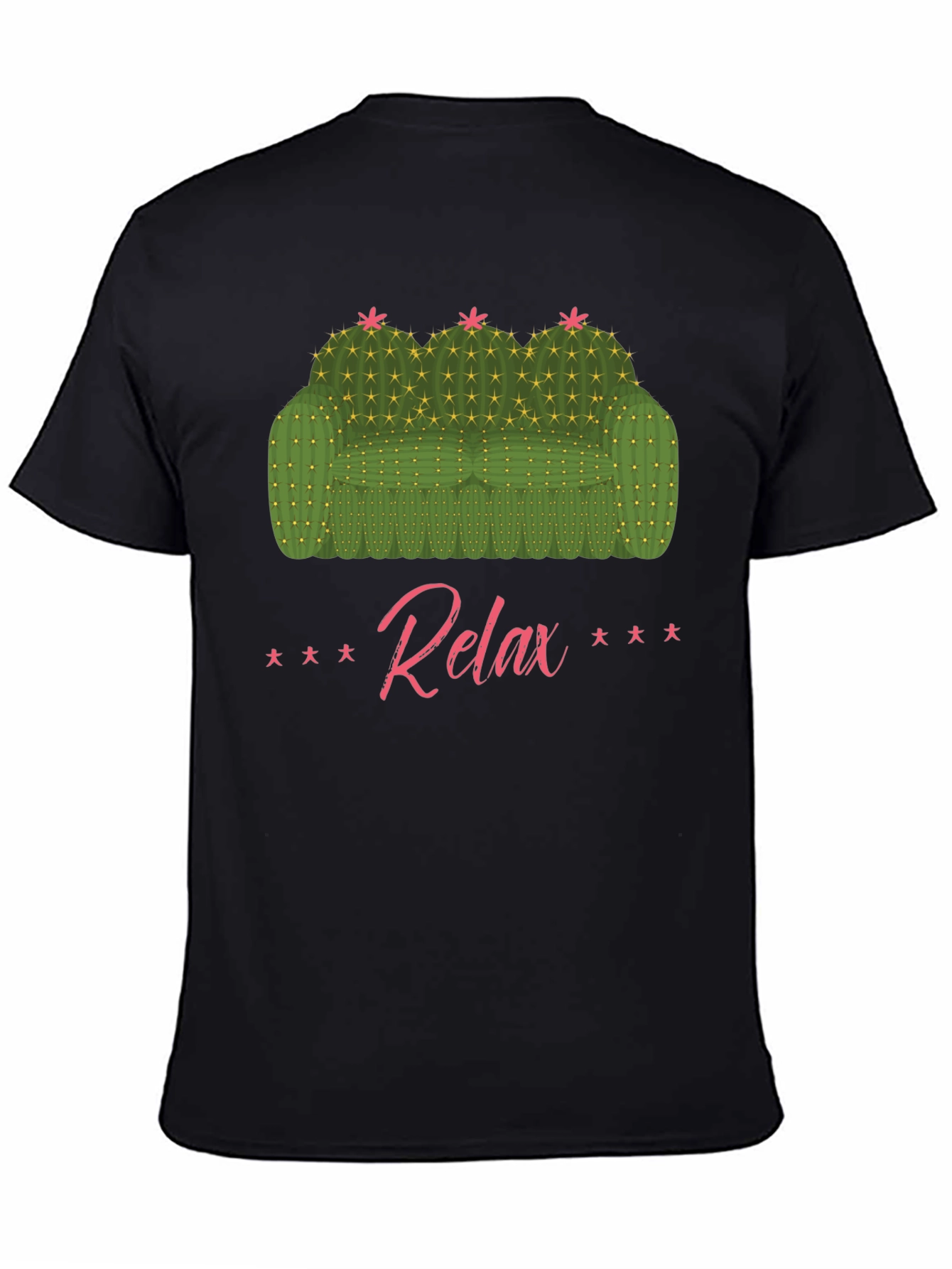 Relax Cactus Couch Graphic T-Shirt