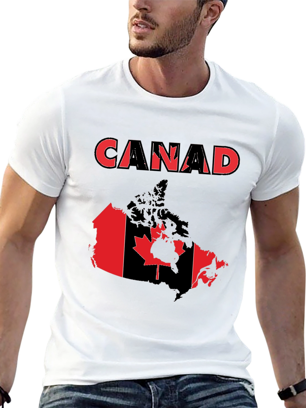 Canada Flag T-Shirt - Patriotic Design