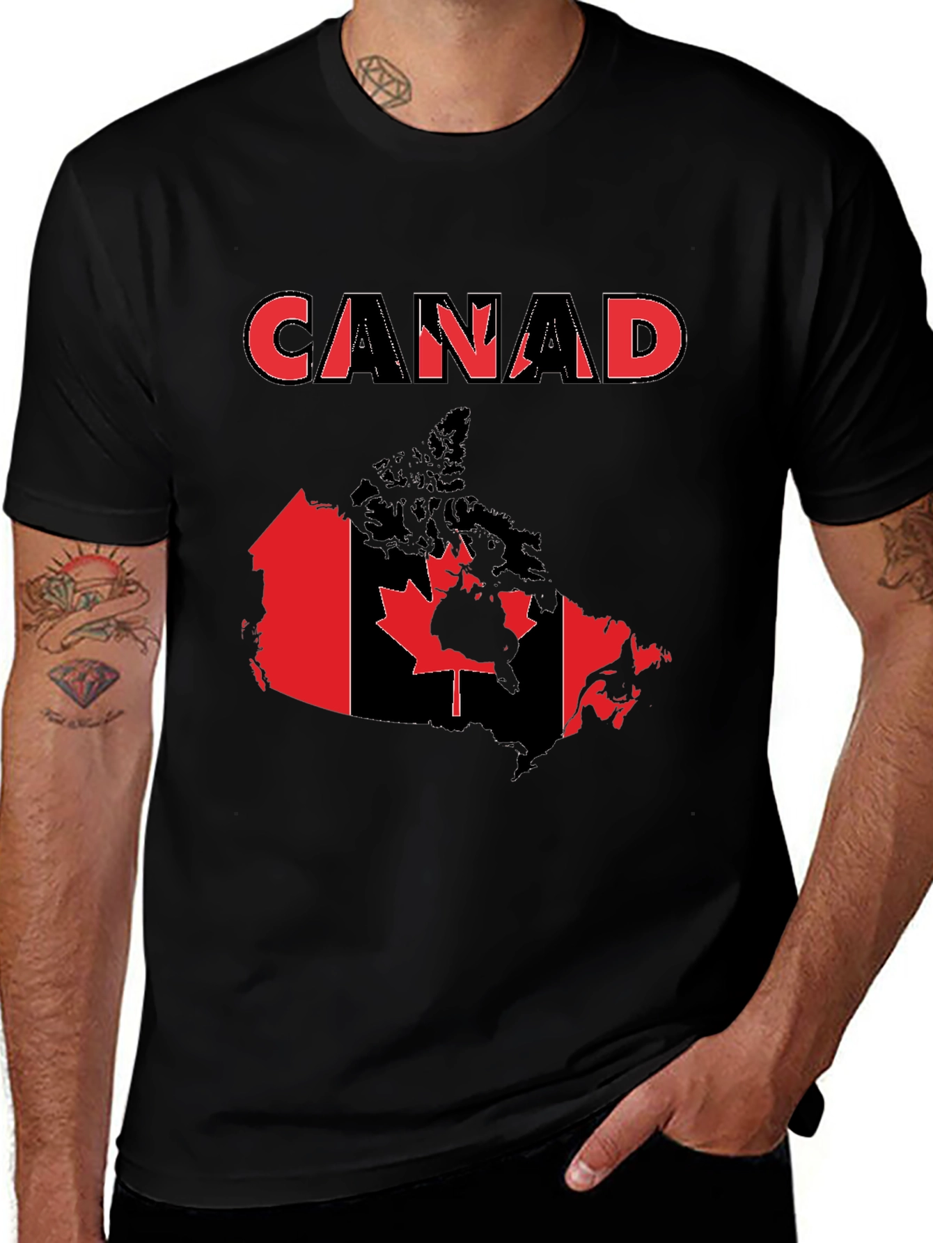 Canada Flag T-Shirt - Patriotic Design