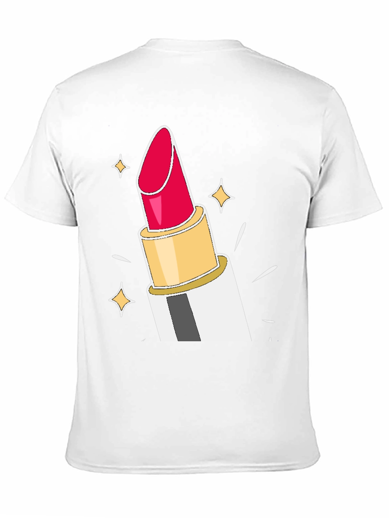 Lipstick Sparkle Graphic Tee - Black
