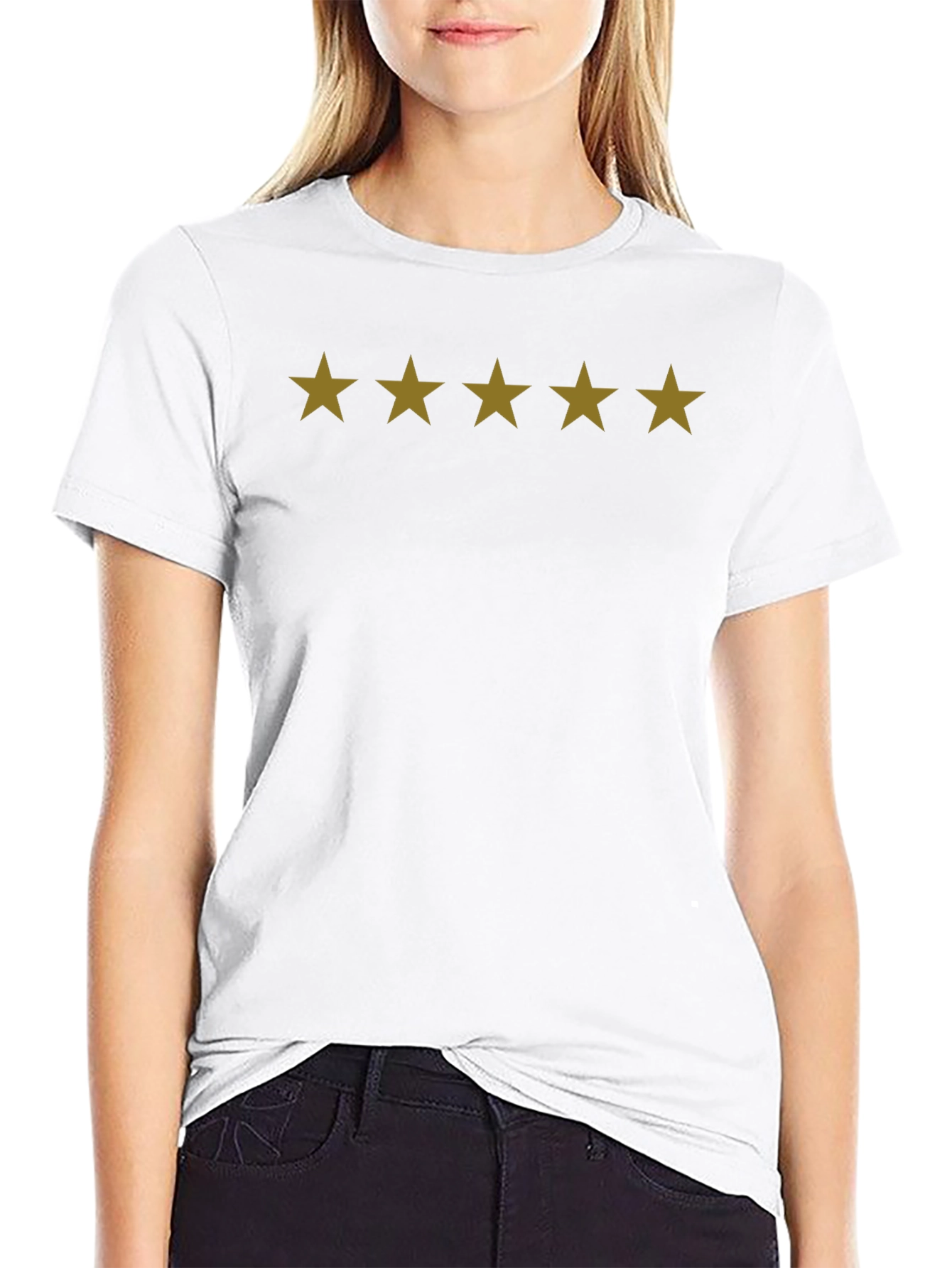 Five Star Black Graphic Tee - Premium Quality