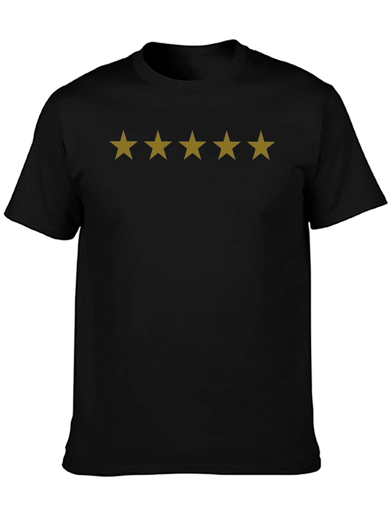 Five Star Black Graphic Tee - Premium Quality