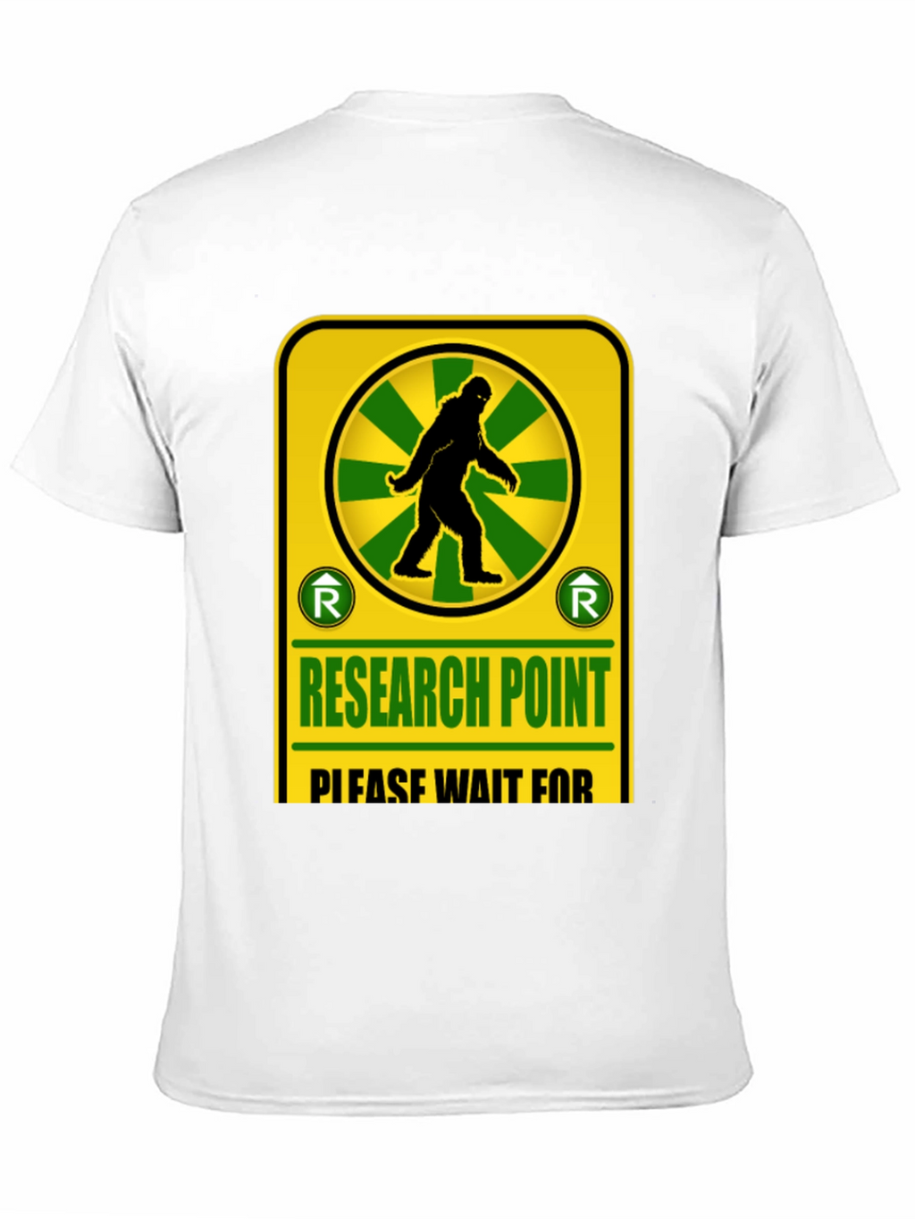 Research Point Bigfoot T-Shirt Novelty Design