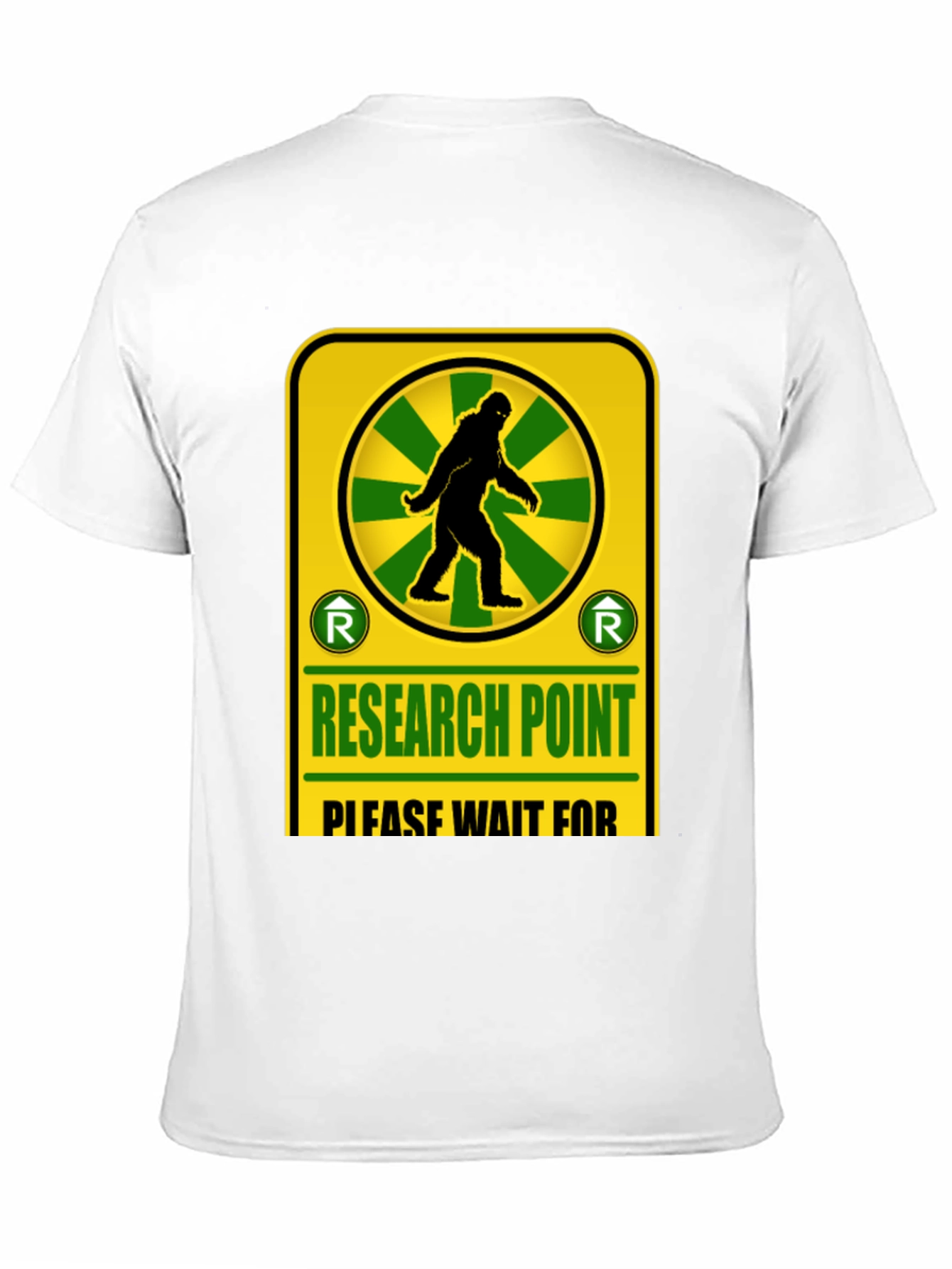 Research Point Bigfoot T-Shirt Novelty Design
