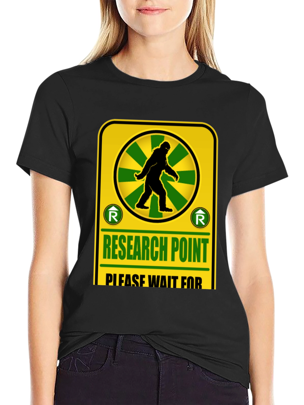 Research Point Bigfoot T-Shirt Novelty Design