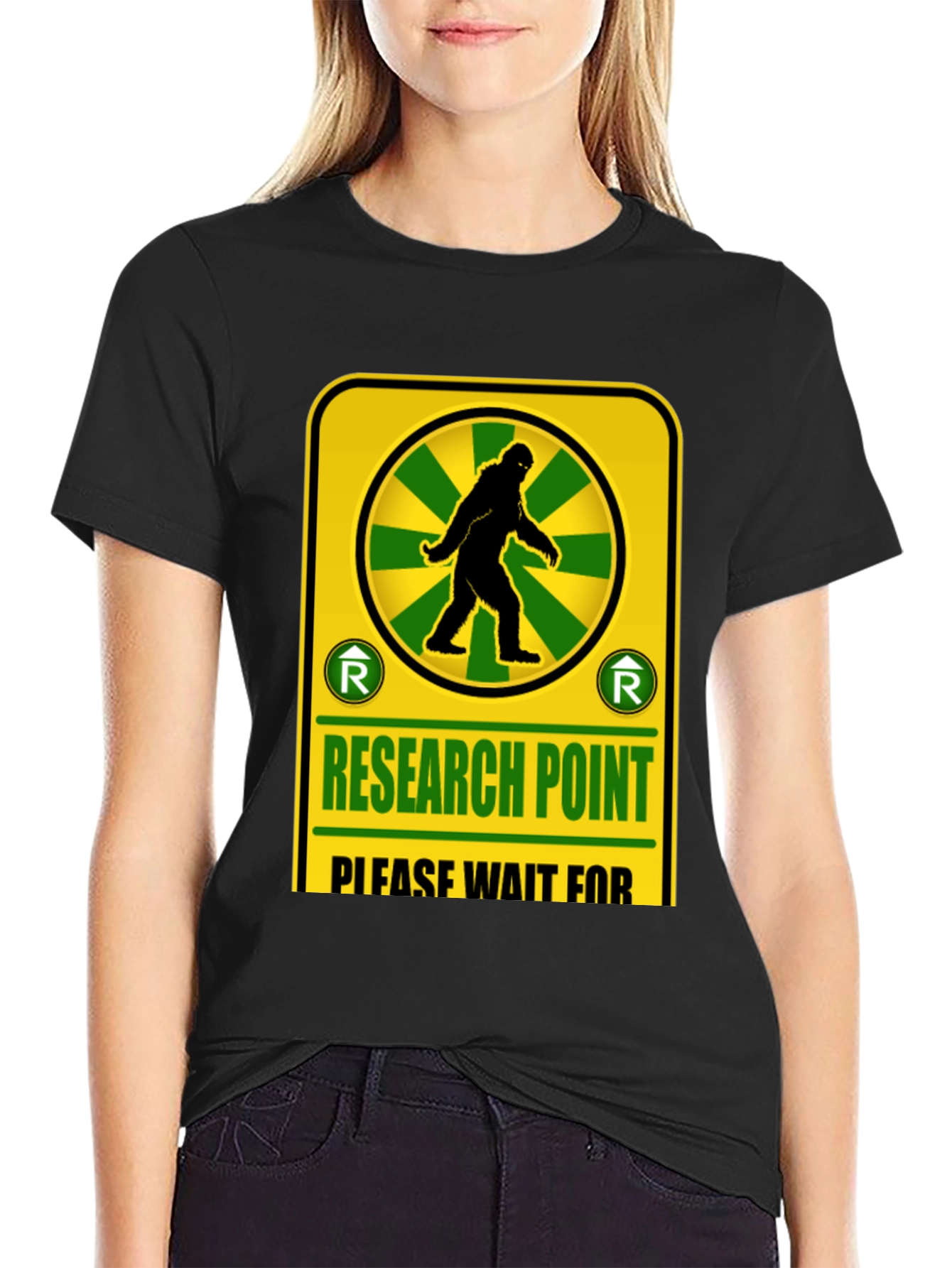 Research Point Bigfoot T-Shirt Novelty Design
