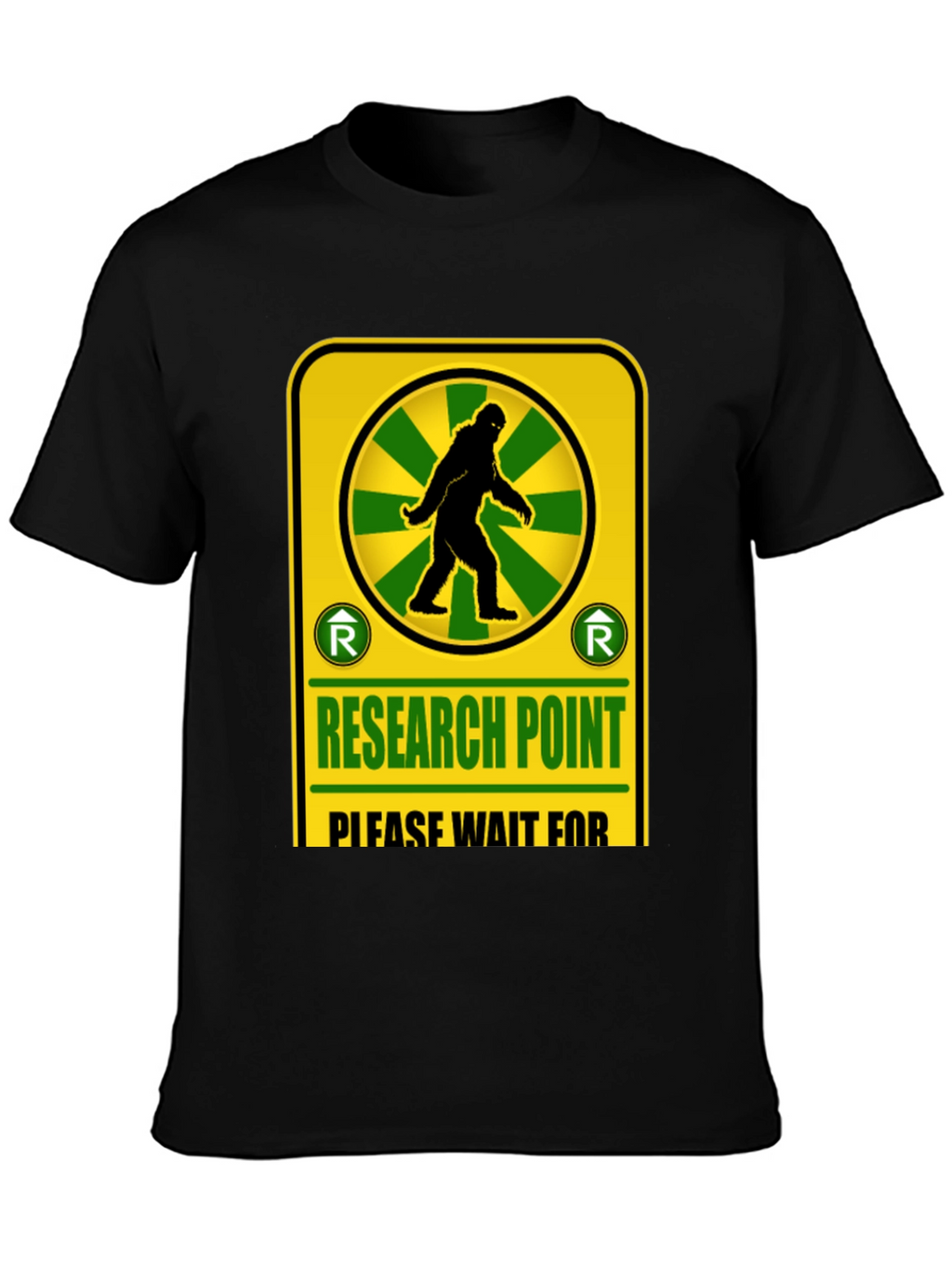Research Point Bigfoot T-Shirt Novelty Design