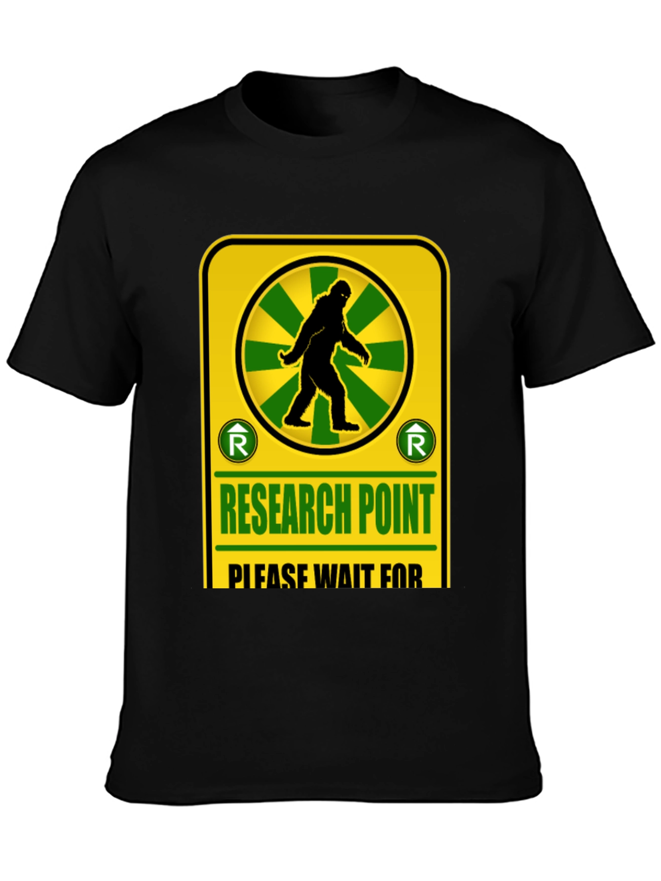 Research Point Bigfoot T-Shirt Novelty Design