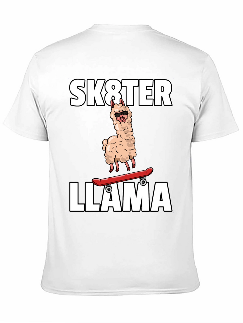 Sk8ter Llama Graphic T-Shirt - Cool & Fun!
