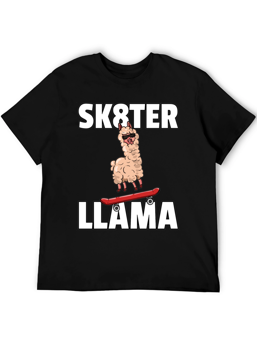 Sk8ter Llama Graphic T-Shirt - Cool & Fun!