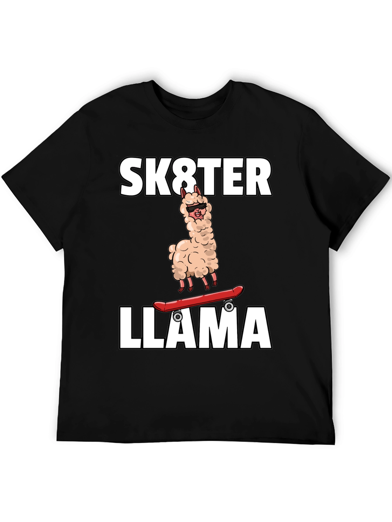 Sk8ter Llama Graphic T-Shirt - Cool & Fun!