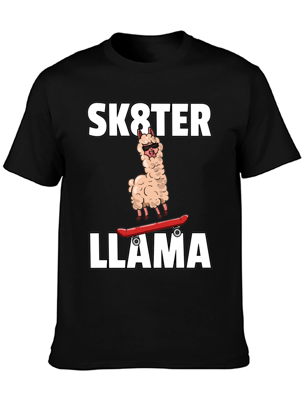 Sk8ter Llama Graphic T-Shirt - Cool & Fun!