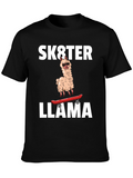 Sk8ter Llama Graphic T-Shirt - Cool & Fun!