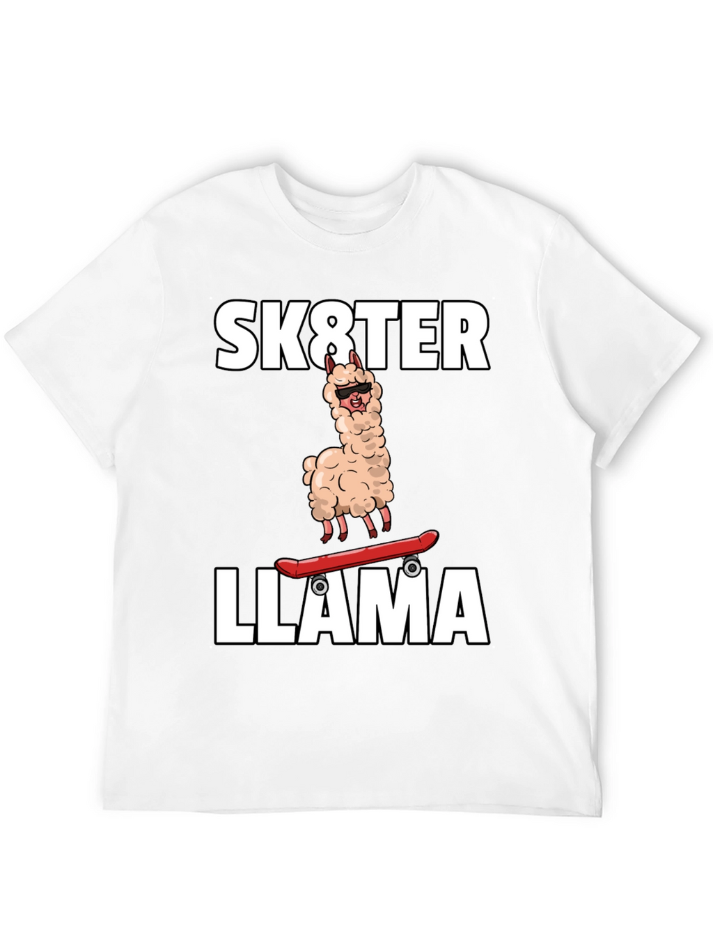 Sk8ter Llama Graphic T-Shirt - Cool & Fun!