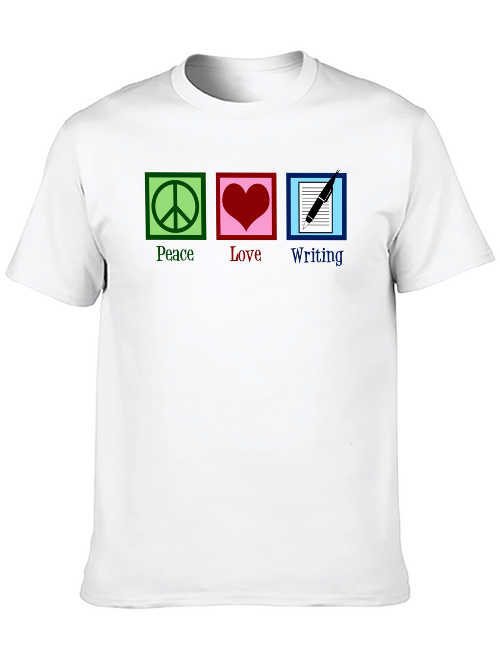 Peace Love Writing Graphic T-Shirt