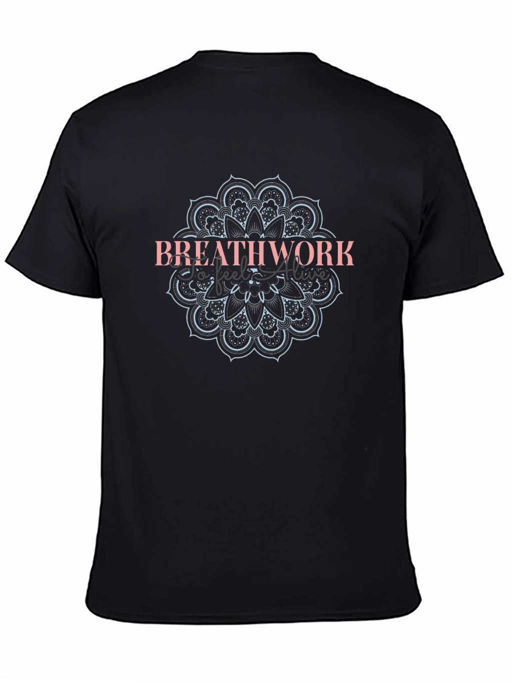 Breathwork Mandala Black T-Shirt