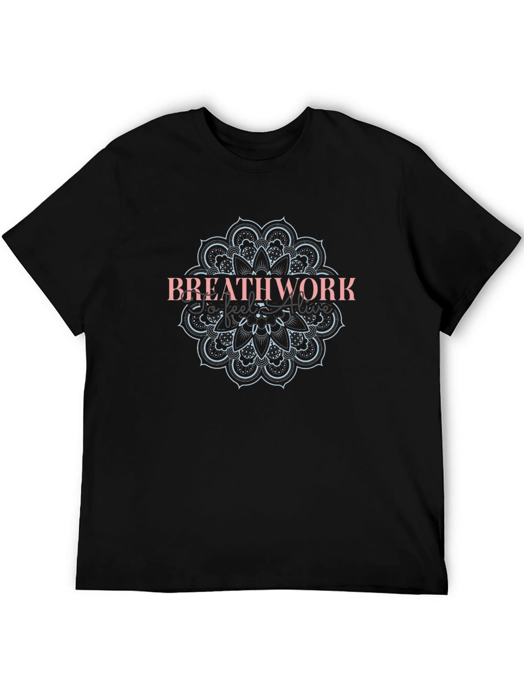 Breathwork Mandala Black T-Shirt
