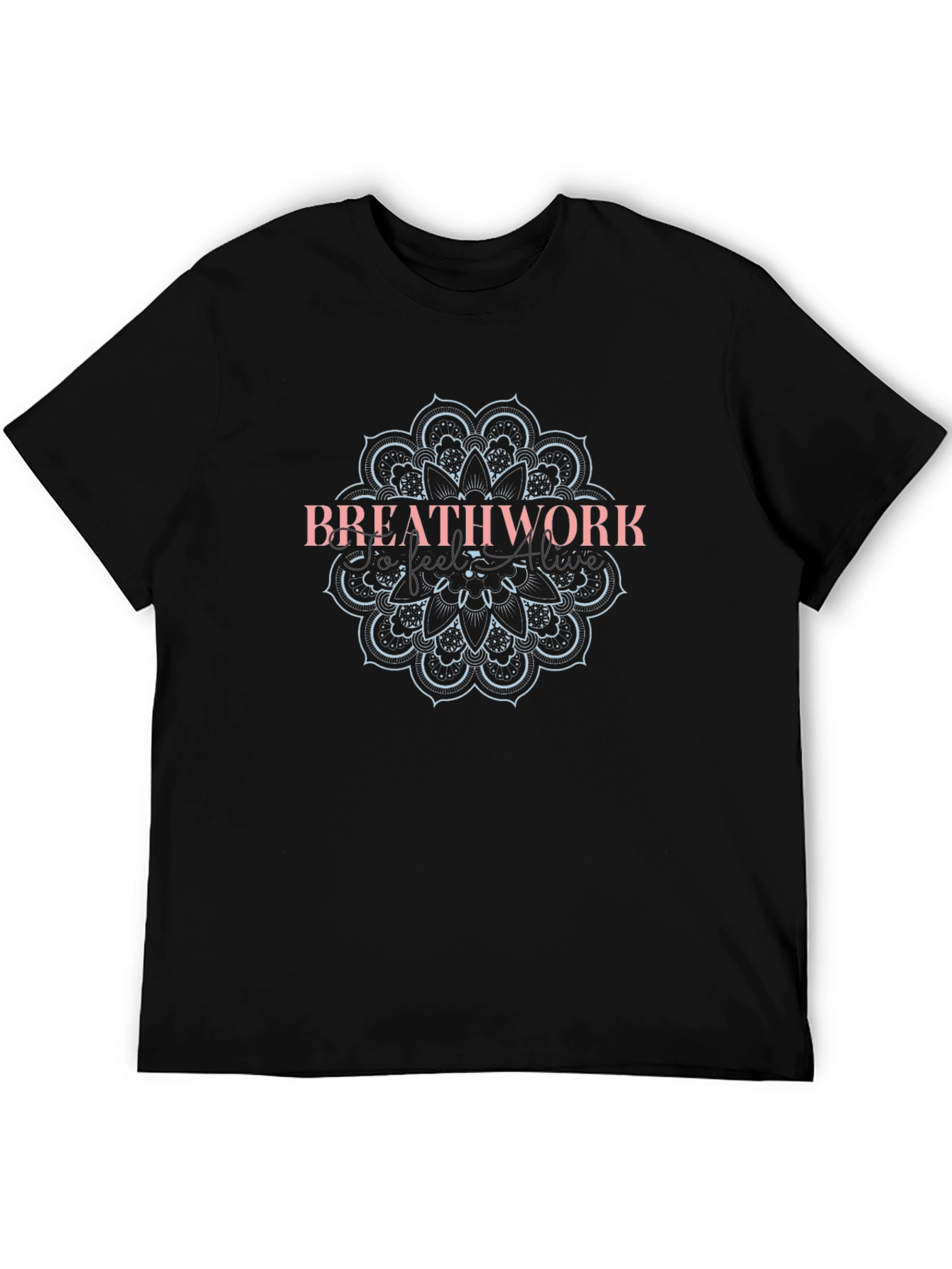 Breathwork Mandala Black T-Shirt