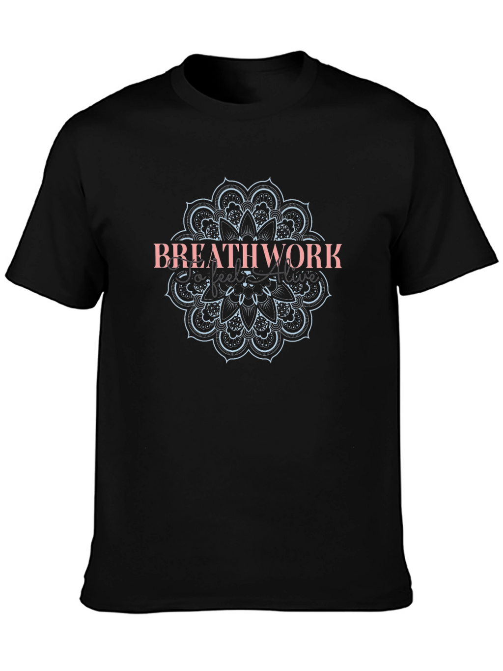 Breathwork Mandala Black T-Shirt