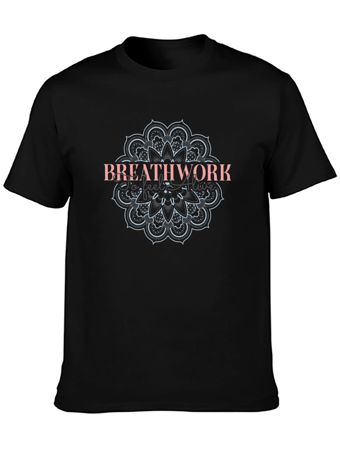 Breathwork Mandala Black T-Shirt