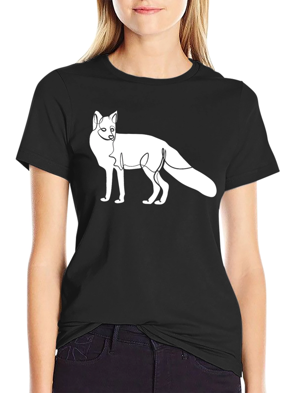 Abstract Fox Graphic Tee