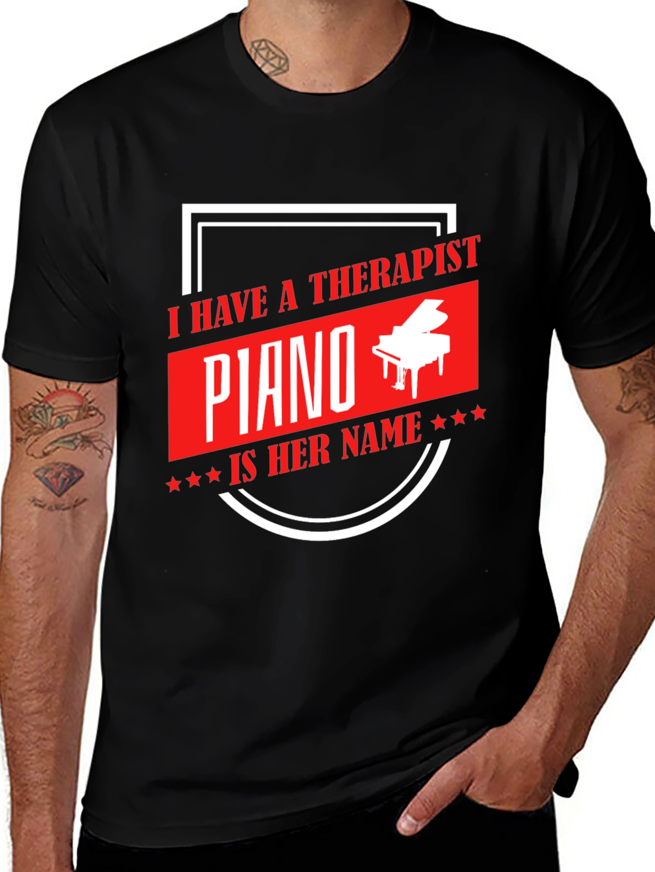 I Have a Therapist Piano T-Shirt - Music Lover Tee
