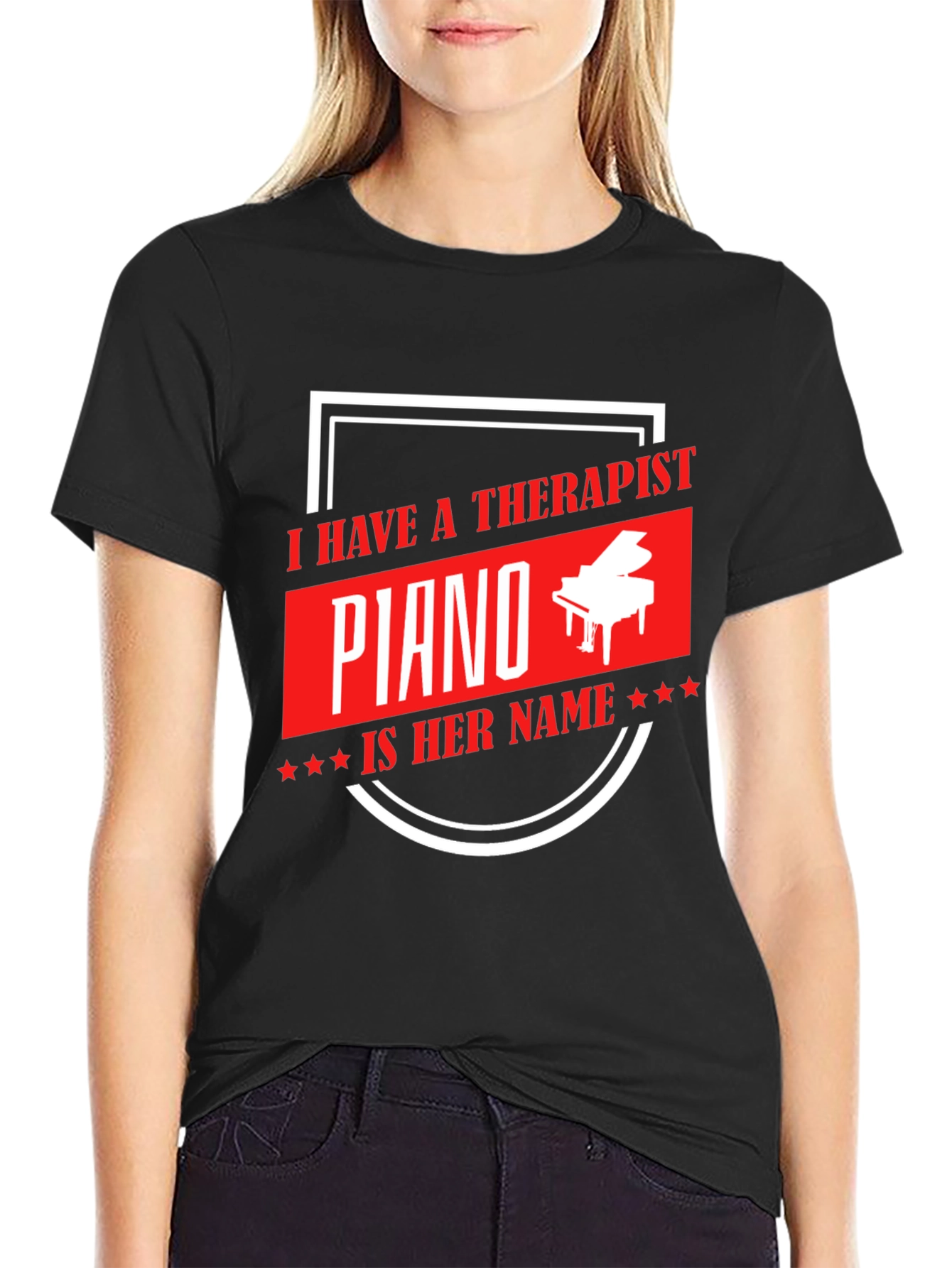 I Have a Therapist Piano T-Shirt - Music Lover Tee