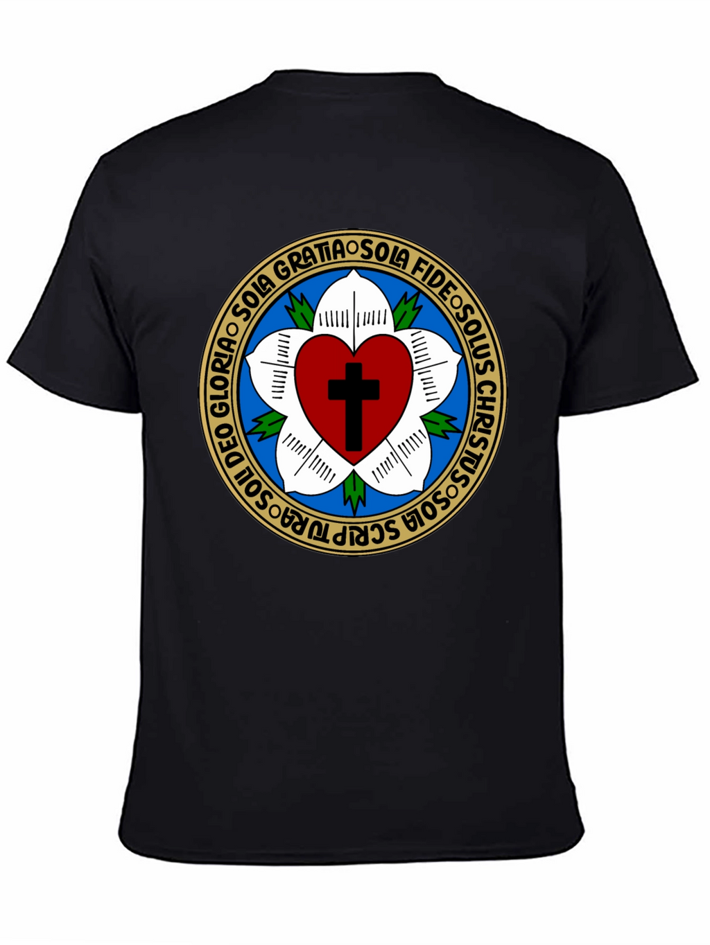 Luther Rose T-Shirt Classic Christian Tee