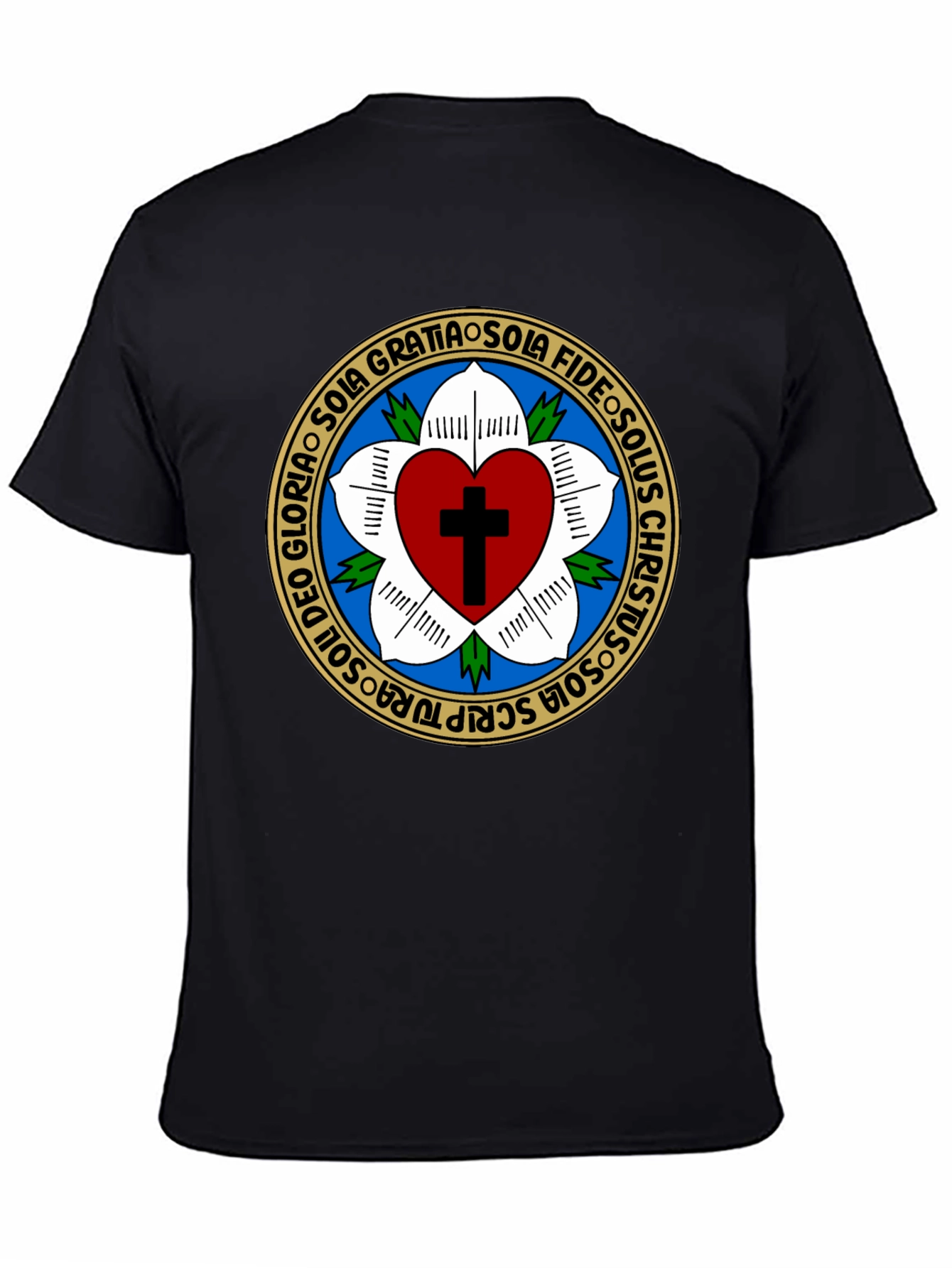 Luther Rose T-Shirt Classic Christian Tee