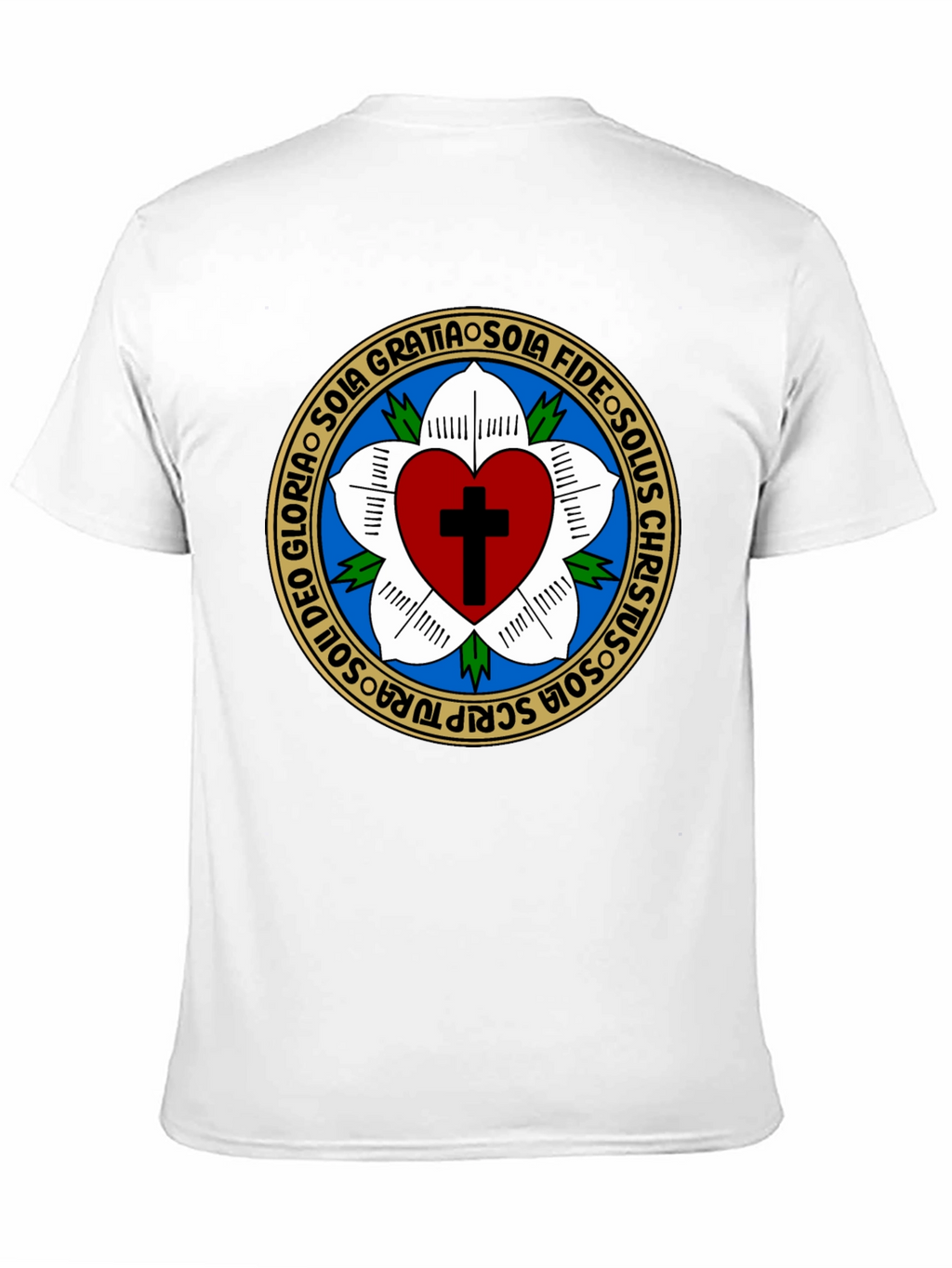 Luther Rose T-Shirt Classic Christian Tee