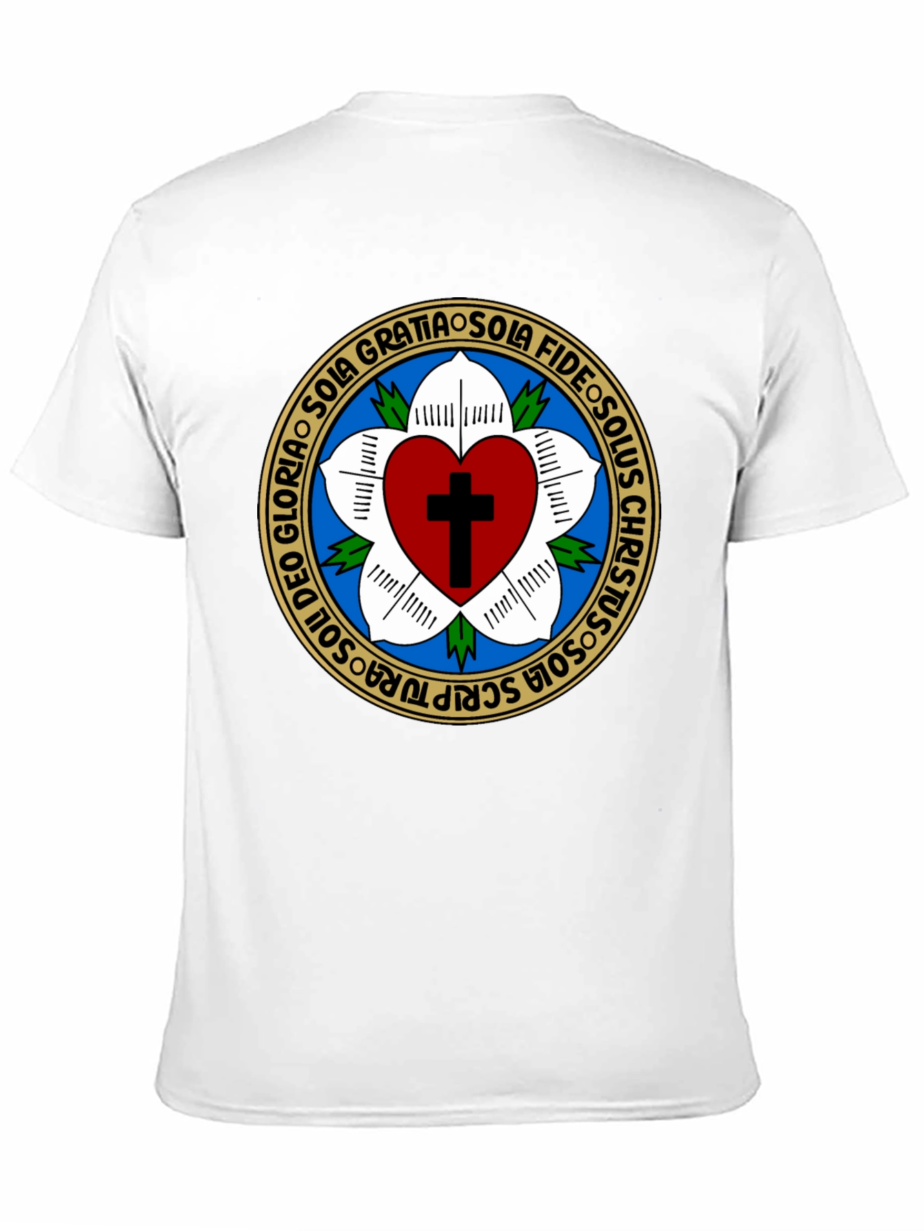 Luther Rose T-Shirt Classic Christian Tee