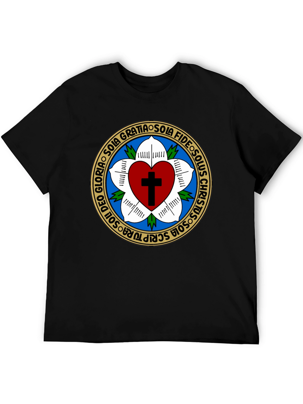 Luther Rose T-Shirt Classic Christian Tee