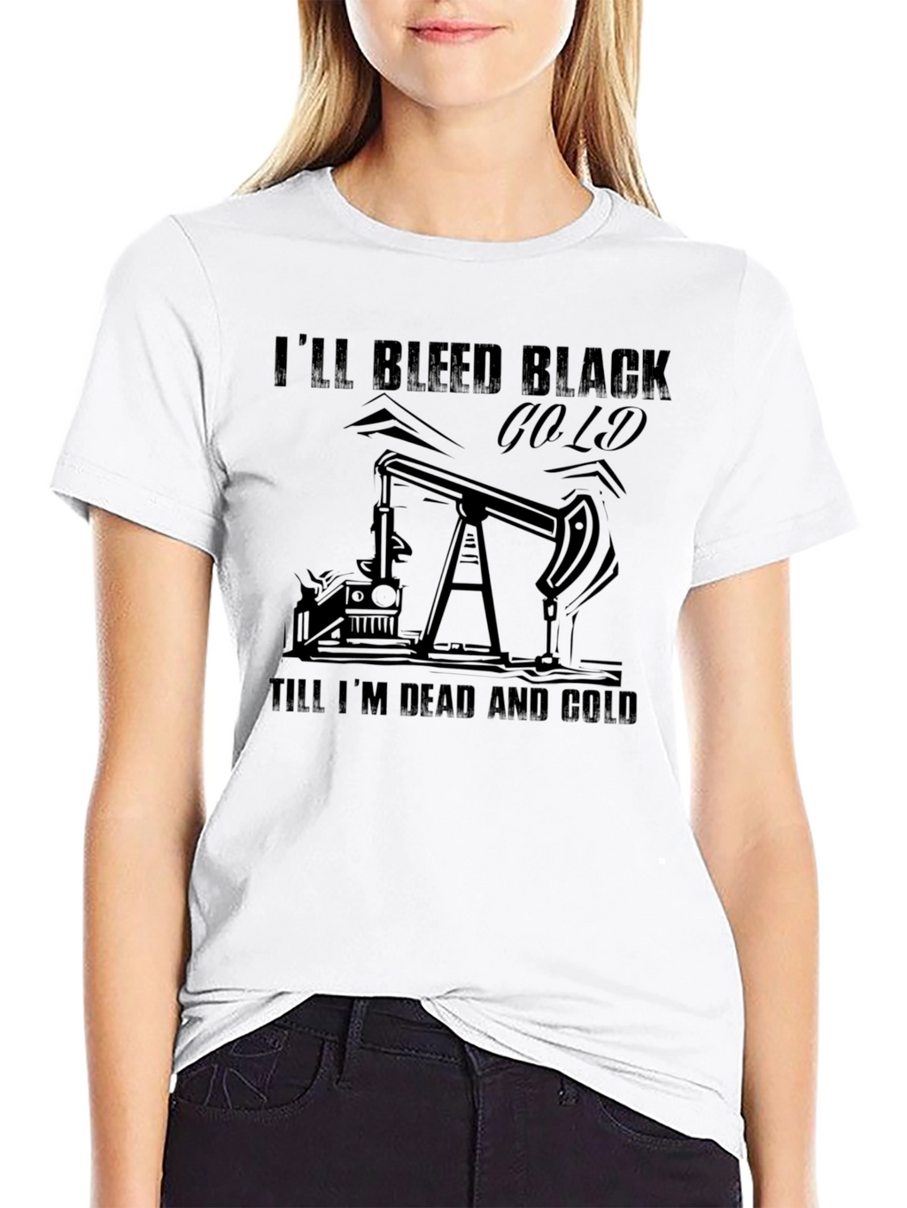 Black Gold Bleed Graphic Tee