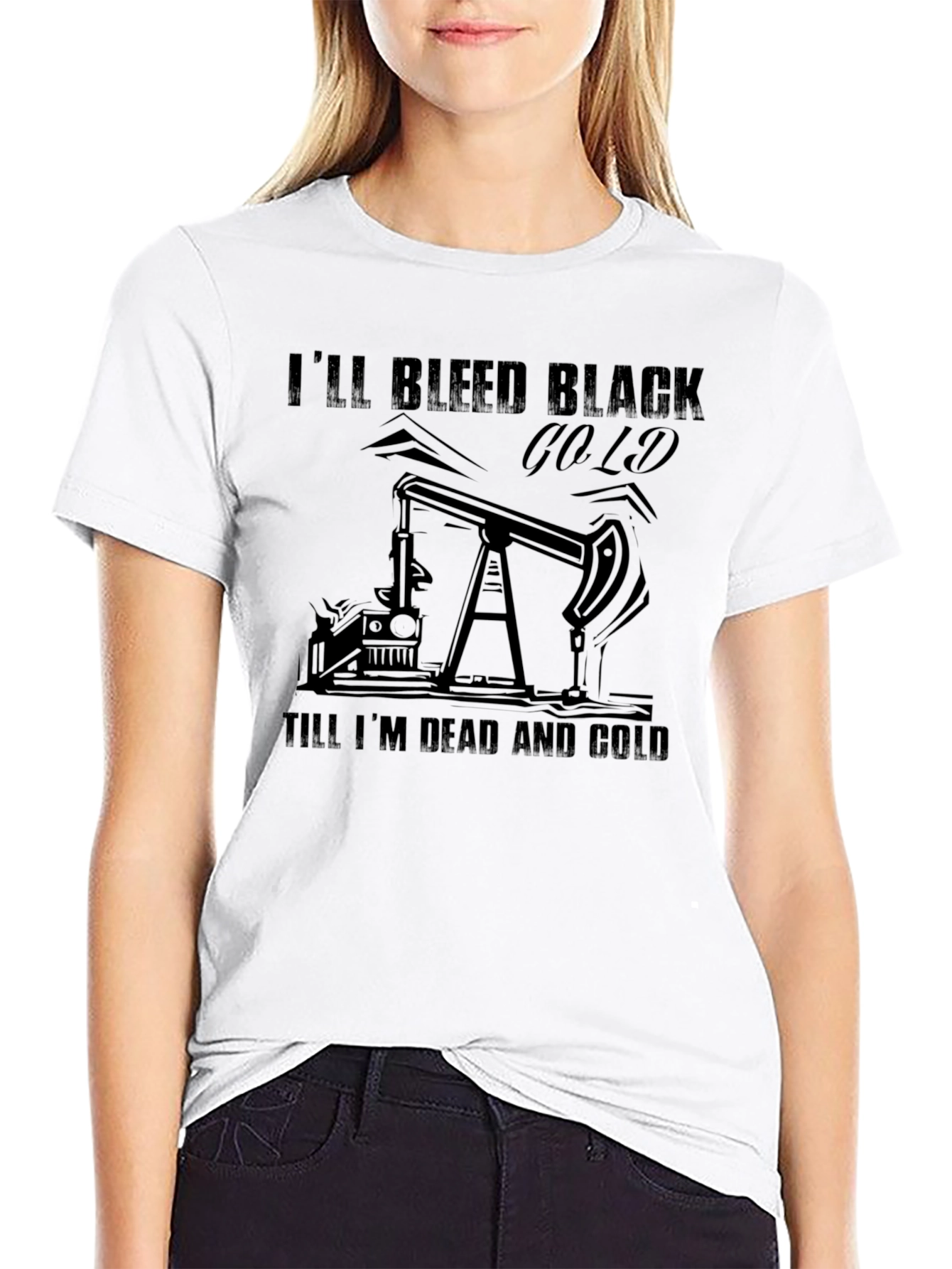 Black Gold Bleed Graphic Tee