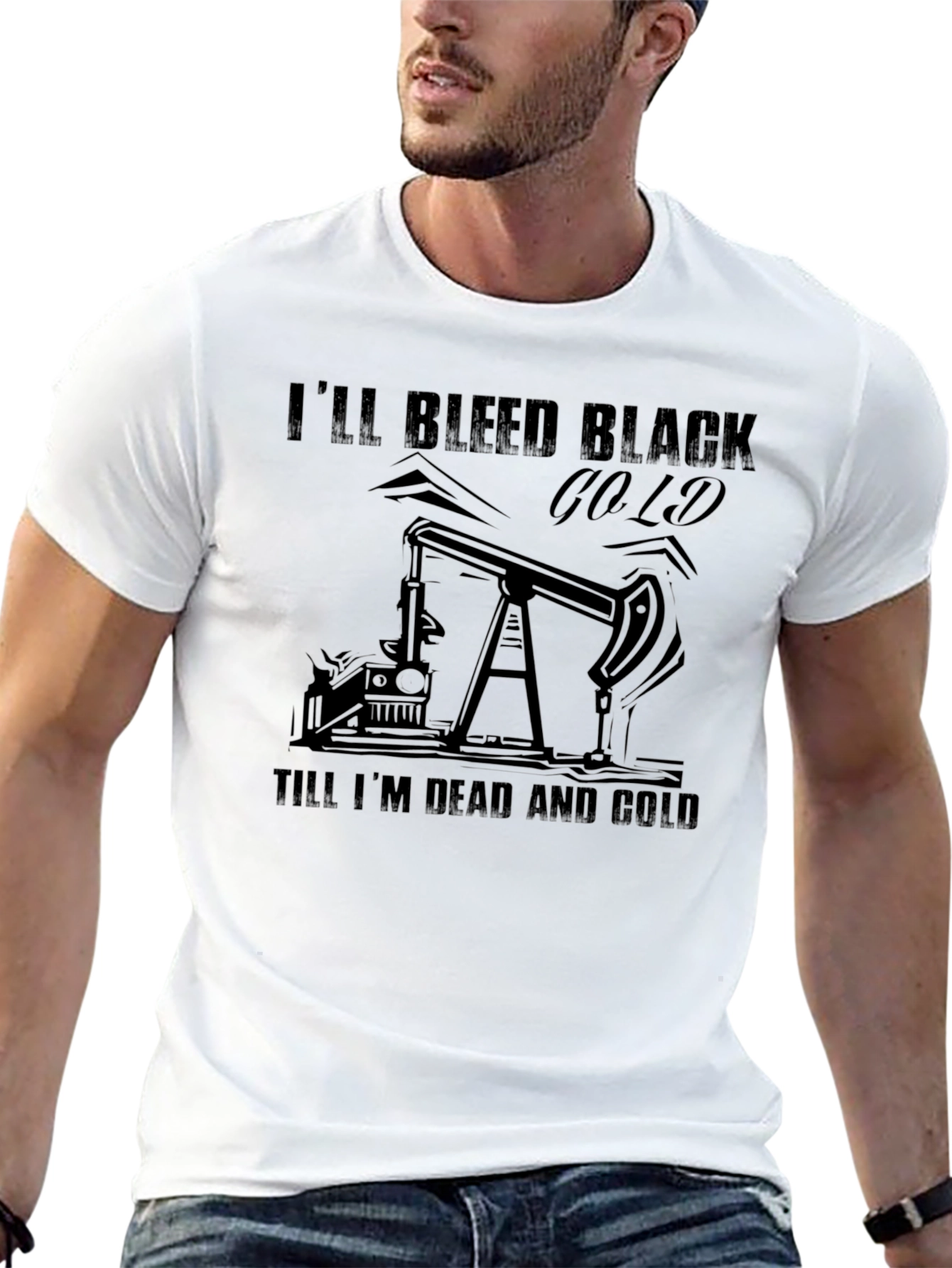 Black Gold Bleed Graphic Tee