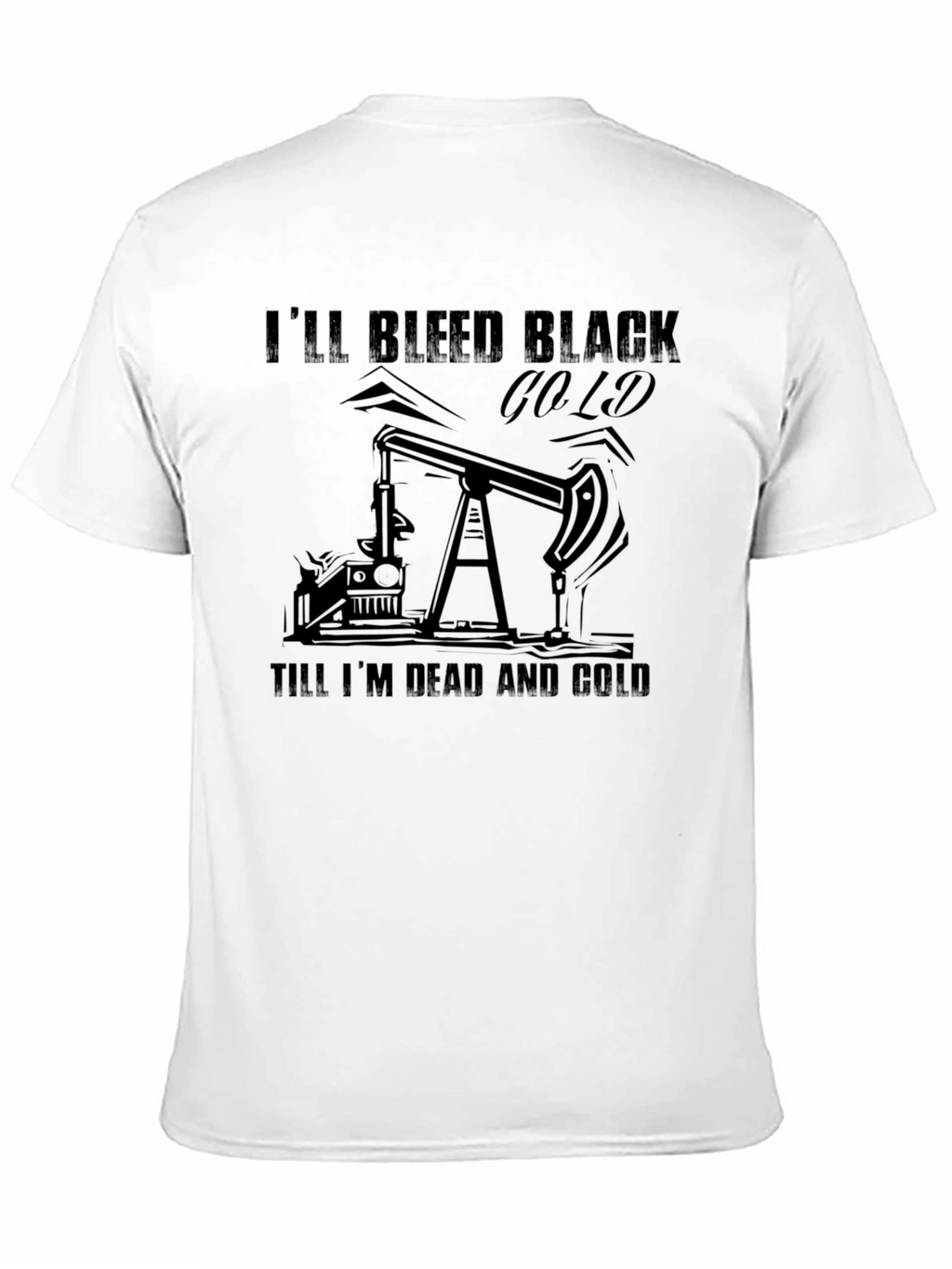 Black Gold Bleed Graphic Tee