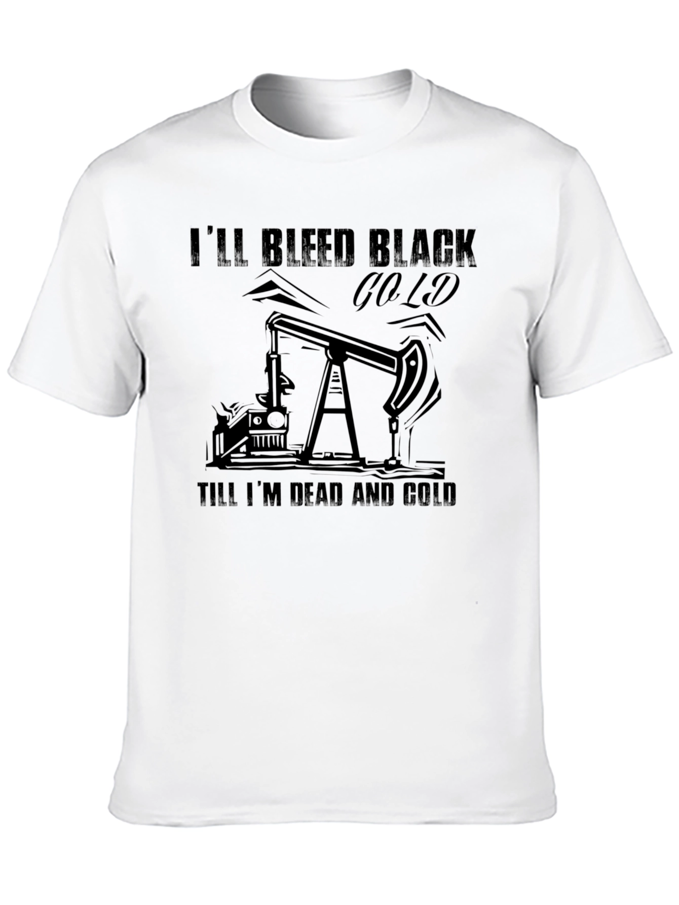 Black Gold Bleed Graphic Tee