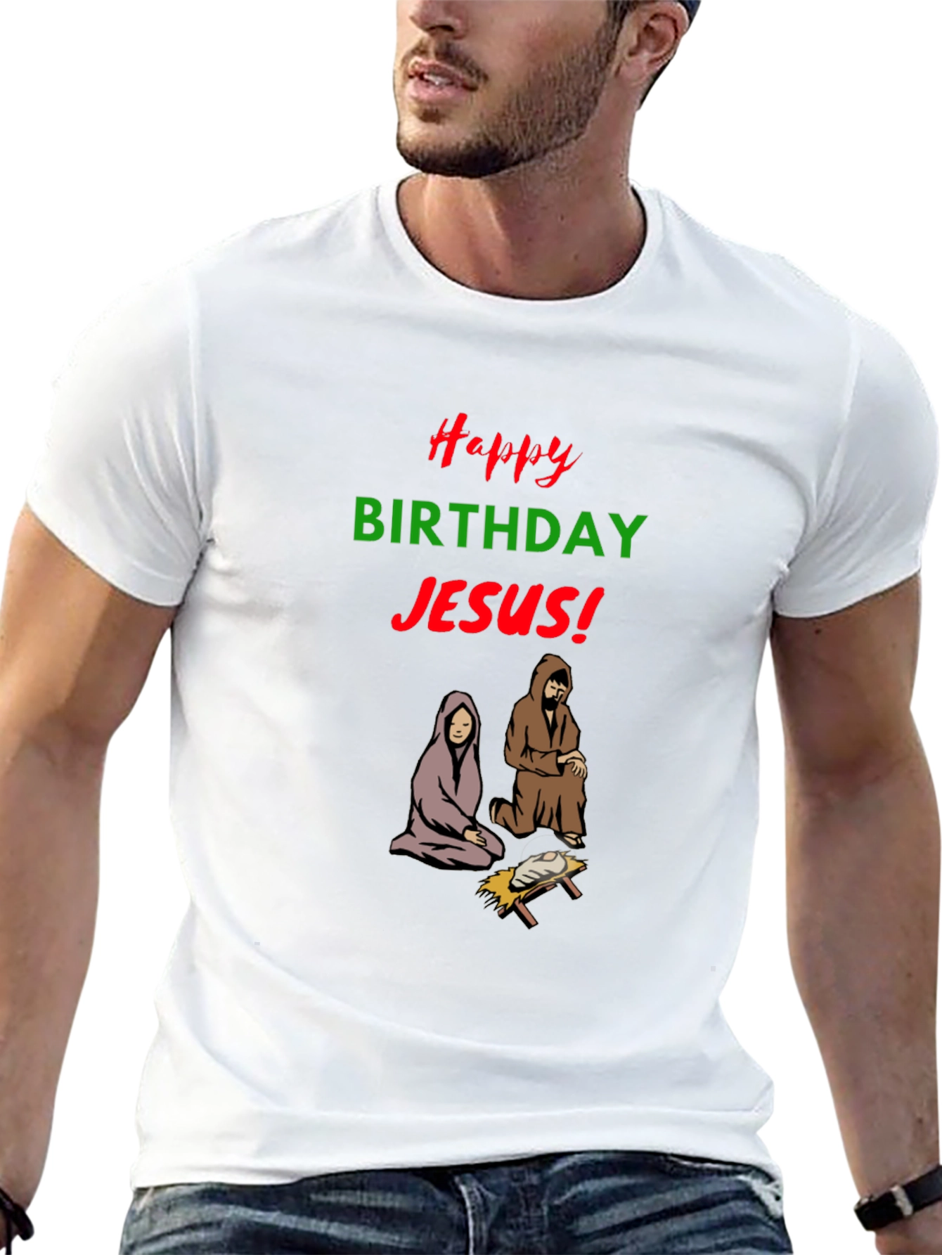 Happy Birthday Jesus Graphic Tee