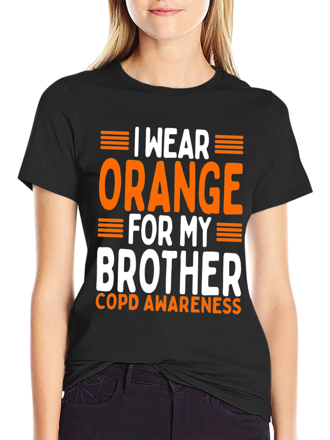 I Wear Orange for My Brother COPD Awareness T-Shirt