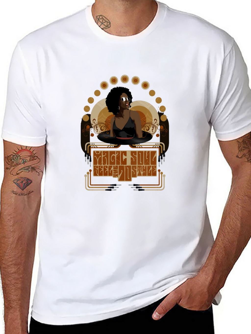 Magic Soul Retro Style Graphic T-Shirt