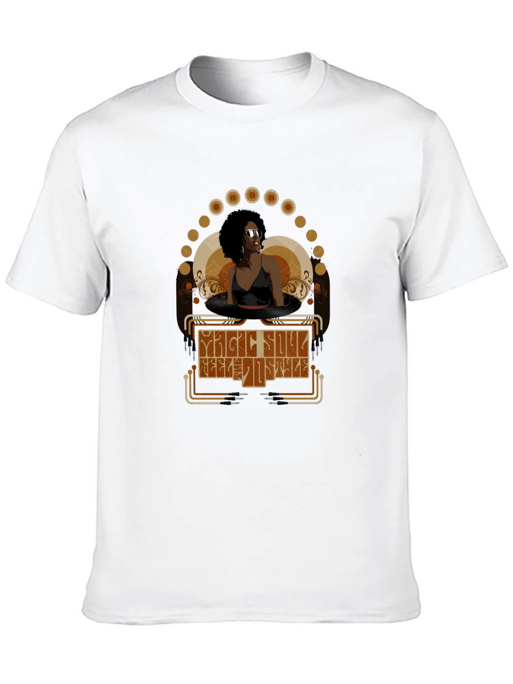 Magic Soul Retro Style Graphic T-Shirt