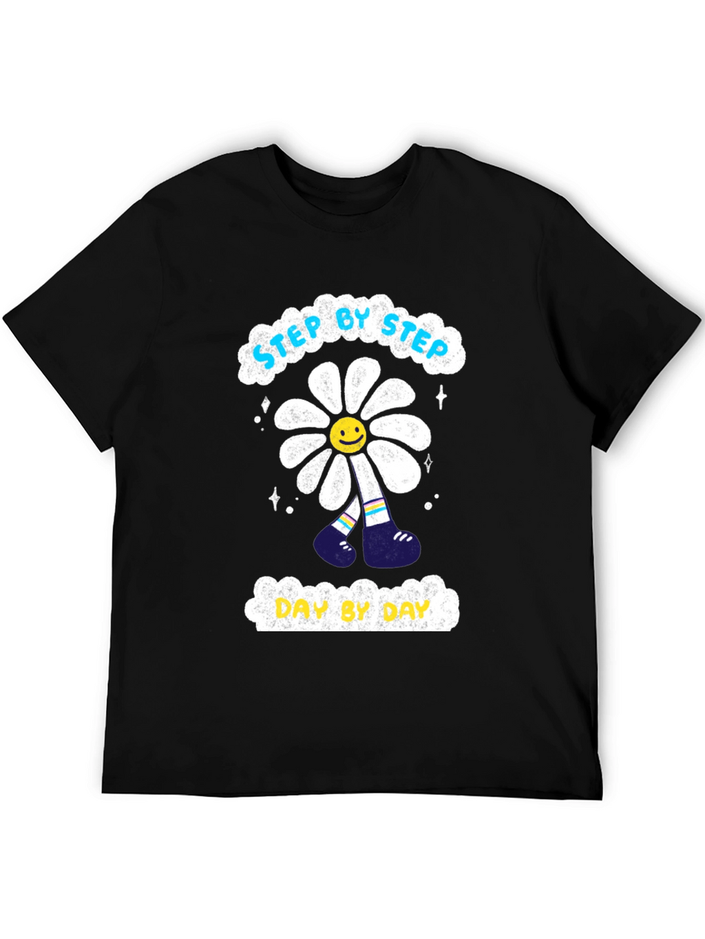 Step By Step Daisy Graphic T-Shirt