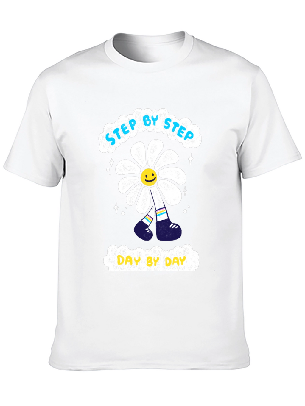Step By Step Daisy Graphic T-Shirt